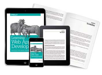 Kindle and iPad versions of Learning Web App Development